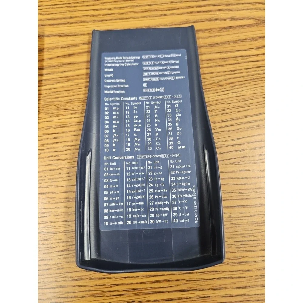 Casio fx 115 ES Plus handheld scientific solar powered calculator Used